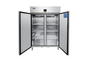 Kühlschrank 2-Türig GN 2/1 Edelstahl 1240L