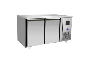 2-Türiger Kühltisch GN1/1 Edelstahl 280 Liter