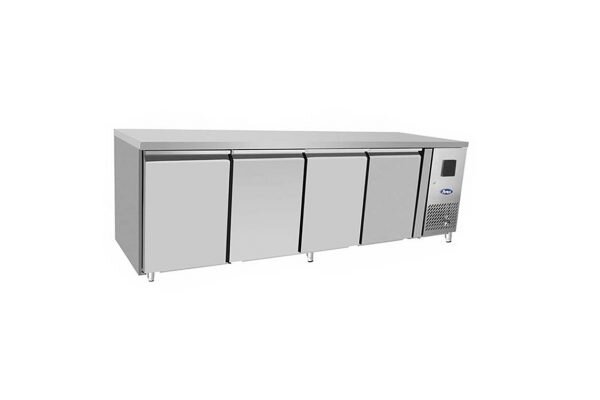 4 Türiger Kühltisch GN1/1 Edelstahl 560 Liter