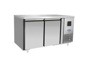 2-Türiger Tiefkühltisch GN1/1 Edelstahl 280 Liter