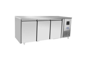 3-Türiger Tiefkühltisch GN1/1 Edelstahl 420L