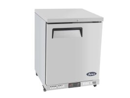 1-türiger Kühlschrank Edelstahl 145 Liter