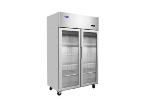 2-türiger Kühlschrank Edelstahl 900 Liter