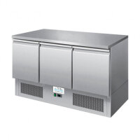 Kühltisch 3-türig Edelstahl 380L