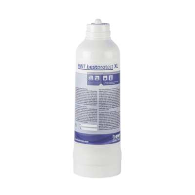 BWT Wasserfilter bestprotect XL mit geeignet für Kaffeemaschinen, Eiswürfelmaschinen, Vending-Automaten, Kombidämpfer, Backöfen und Kaltgetränkeversorger. Sorgt für einen gleichmäßigen pH-wert zur Korrosionsminderung.