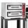 GMG - Pizzaofen PF5050 DE4 elektrisch -4+4x Ø25cm | 8 kW, 3NAC | 400V - Edelstahl 2 Backkammern