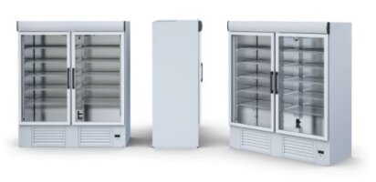 Tiefkühlschrank mit Glastür 1400 Liter Weiß