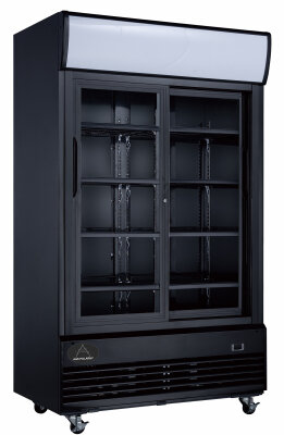 Getränkekühlschrank mit Display schwarz 1013L