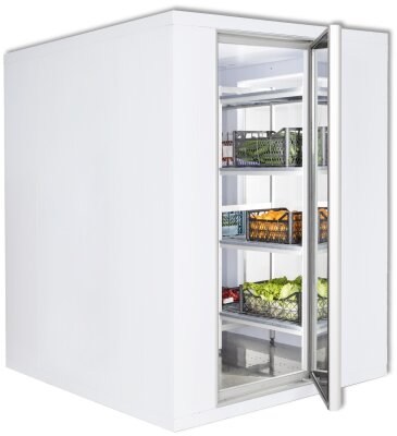 Kühlzelle ohne Aggregat 3,2 m³ weiß 1500 x 1200 x 2010 mm 80er Isolierung