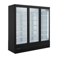 Kühlschrank mit 3 Glastüren schwarz/weiß...