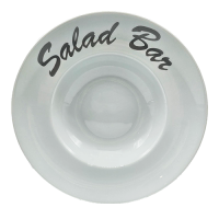 Salatteller Ø 300mm Aufschrift "Salad Bar" 6er Set
