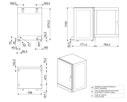 Smeg Heißluftofen mit Beschwadung 10 x 600x400mm oder GN1/1 16kW 400V B-Ware