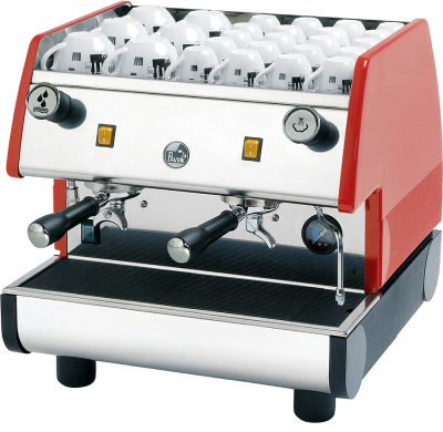 La Pavoni Semiautomatica 2-Gruppig rubinrot 6 Liter 1,5kW 230V B-Ware