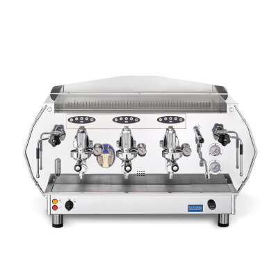 La Pavoni Diamante Automatic 3-Gruppig Edelstahl-Gold 5,47kW 400V B-Ware