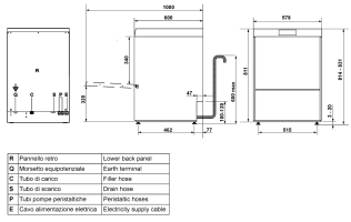 Smeg Geschirrspülmaschine mit Enthärter Ablaufpumpe Reinigerdosierer Klarspüldosierer 5,7kW 400V B-Ware