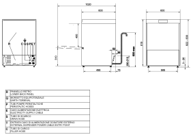 Smeg Gläserspülmaschine Ablaufpumpe Reinigerdosierer Klarspüldosierer 5,2kW 400V B-Ware