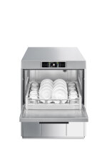 Smeg Gläserspülmaschine mit Enthärter Ablaufpumpe Reinigerdosierer Klarspüldosierer 6,7kW 400V B-Ware