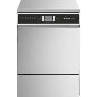 SMEG Frischwasserspülmaschine mit Enthärter Ablaufpumpe Reinigerdosierer Klarspüldosierer 7kW 400V B-Ware