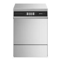 SMEG Frischwasserspülmaschine mit Enthärter Ablaufpumpe Reinigerdosierer Klarspüldosierer 7kW 400V 600x600x850mm