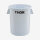 THOR ® Runder Behälter 75L 49 x 57 cm verfügbare Farben: BLUE, GRAY, WHT, YEL, GRN, RED, BLA, BRN