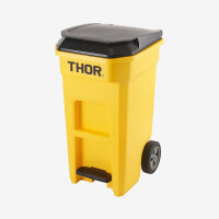 THOR ® Tret-Abfallcontainer 120L 52 x 66,3 x 94 cm verfügbare Farben: BLUE, GRAY, YEL, GRN, RED, BLA