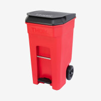 THOR ® Tret-Abfallcontainer 240L 64,5 x 76 x 115 verfügbare Farbe: BLUE, GRAY, YEL, GRN, RED, BLA