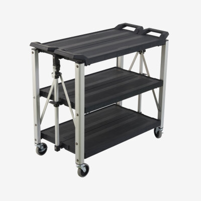 HI5 ® Klappbarer Servicewagen max. Belastung 160 kg 102.5 × 52.3 × 92 cm Farben: GRAY, BLA, BRN