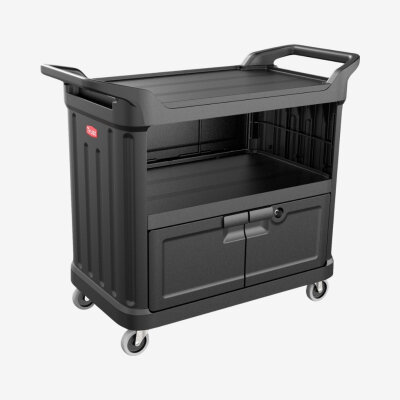 HI5 ® Universalwagen mit abschließbaren Türen und geschlossenen Seitenteilen max. Belastung 135 kg 111.6 × 54.0 × 95.6cm Farben: SCHW