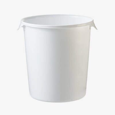 Runder Aufbewahrungsbehälter 7,6 Liter 25.4 × 27.0cm Farbe: Weiß