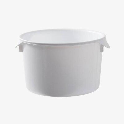 Runder Aufbewahrungsbehälter 11,4 Liter 33.3 × 20.6cm Farbe: Weiß